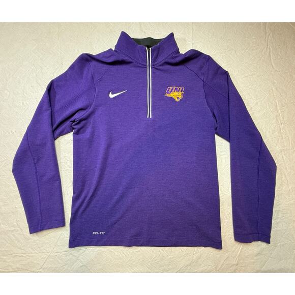 University Of Northern Iowa Nike Dri Fit 1/4 Zip Long Sleeve Womens Size Small - Picture 1 of 12